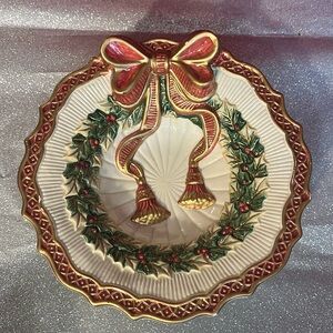 Fitz and Floyd Essentials Noel Collection CHRISTMAS bowl handcrafted